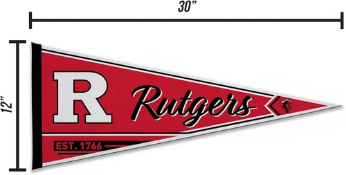 Miniatura 5 de Rico Industries NCAA Banderín Clásico de Fieltro para Decoración de Pared de 12" x 30" - Ideal para Decoración del Hogar/Dormitorio/Cueva de Hombre