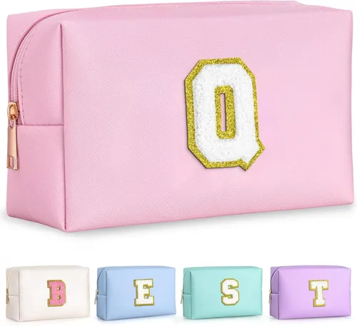 Miniatura 166 de TOPEAST - Bolso de maquillaje para mujer, G Blanco nacarado-rosa