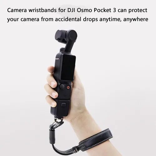 Miniatura 4 de Correa de mano para cámara fotográfica, correa de muñeca, soporte para DJI Osmo Pocket 3 Camera Wristband Hand Grip