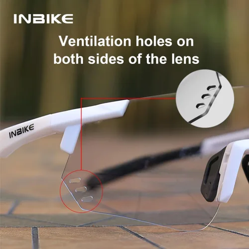 Miniatura 6 de INBIKE Gafas de ciclismo fotocromáticas para hombres y mujeres, polarizadas, protección UV400, gafas de sol deportivas TR90 para bicicleta de Negro