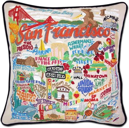 Miniatura 115 de Catstudio Almohada decorativa bordada a mano de Texas