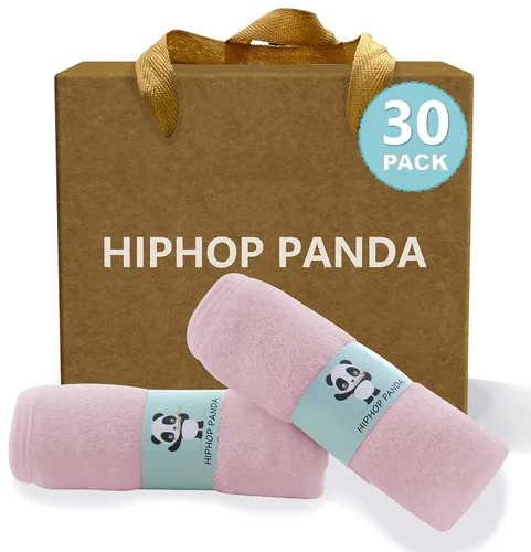 Miniatura 30 de HIPHOP PANDA Toallitas para bebé, rayón hecho de bambú - 2 capas ultra suaves y absorbentes, toalla facial de baño para recién nacidos - toallitas