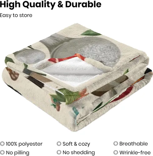 Miniatura 3 de Manta de Hongos Regalos para Mujeres Manta de Franela de Vellón de Hongos Suave y Acogedora para Todas las Estaciones para Sofá Sillón Decoración