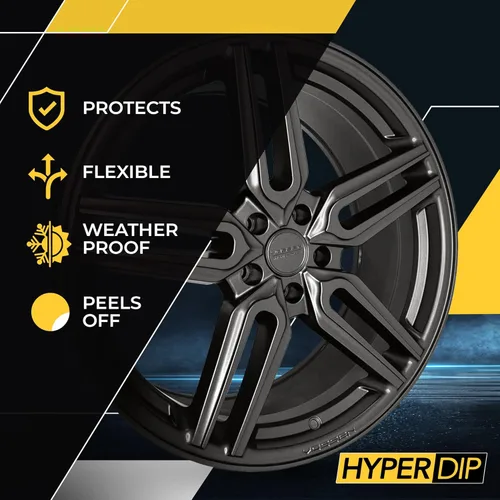 DipYourCar HyperDip Pintura - lata de pintura en aerosol para automóviles con acabado de inmersión - Protección de pintura removible y desprendible