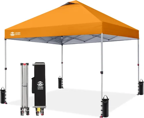 Miniatura 26 de CROWN SHADES Toldo desplegable de 8 x 8 pulgadas, tienda de campaña de playa con instalación CenterLok de un empuje, parasol fácil para exteriores