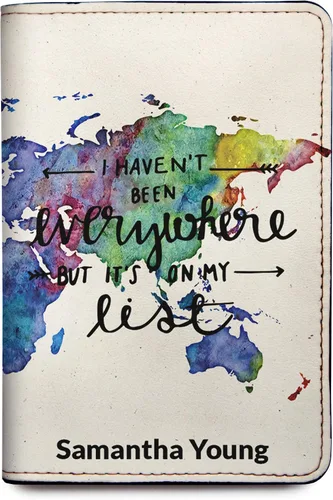Miniatura 17 de Wanderlust - Soporte para pasaporte de cuero para mujer