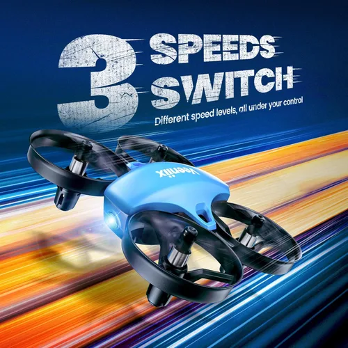 Miniatura 4 de Veeniix V995 Mini drones para niños de 14+ y principiantes, cuadricóptero RC de interiores, pequeño avión helicóptero con giros 3D, rotación