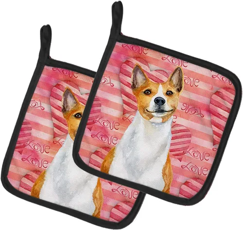 Miniatura 119 de Caroline's Treasures BB9655PTHD - Juego de soportes para ollas de cocina resistentes al calor, almohadillas calientes para horno, 7 1/2 x 7 1/2