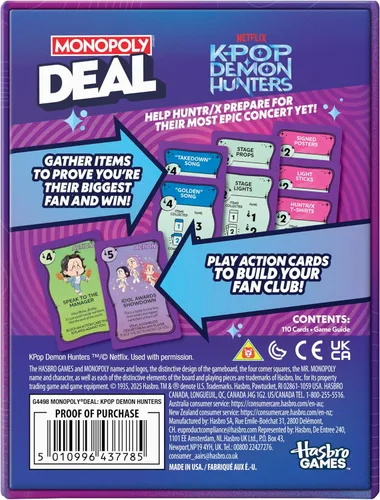 Miniatura 2 de Oferta de monopolio: juego de cartas Kpop Demon Hunters Juegos familiares para niños, preadolescentes, adolescentes y adultos 2-5 jugadores 15