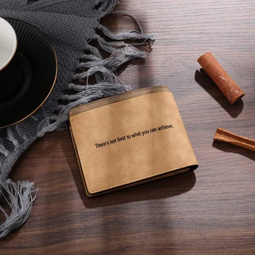 Miniatura 6 de Lovejewelry Carteras personalizadas para hombres, cartera de piel grabada con fotos para papá e hijo, Style 6, Vintage