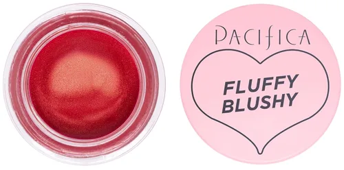 Miniatura 4 de Pacifica Rubor cremoso esponjoso – Maquillaje facial – Color de mejillas y labios, color fucsia brillante batido al aire para mejillas y labios