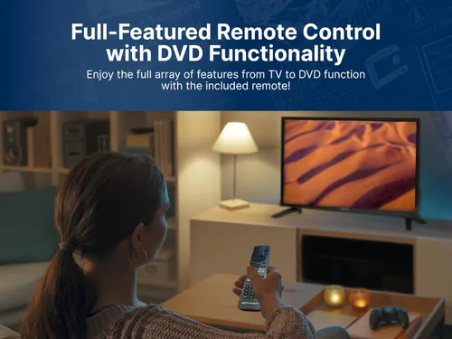 Miniatura 6 de Emerson ESTD-2400 Smart TV HD de 24 pulgadas con reproductor de DVD integrado, pantalla LED de 720p, transmisión Wi-Fi, entradas HDMI, USB y RCA