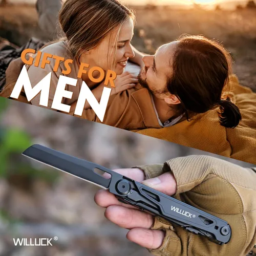 Miniatura 7 de Cuchillo multiherramienta de bolsillo - Regalos de Navidad para hombres, herramienta múltiple, cuchillos EDC - Cuchillo de bolsillo para hombres