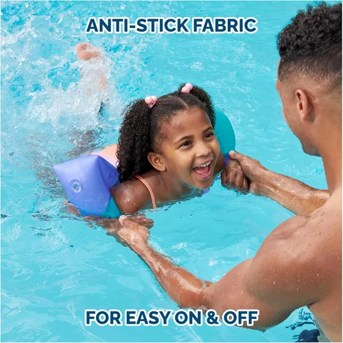 Miniatura 3 de SwimWays Soft Swimmies Flotadores para Niños Pequeños, Flotadores de Piscina Inflables para Aprender a Nadar y Flotadores de Brazo, Accesorios