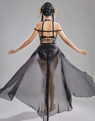 Miniatura 3 de haikyuu Traje de baño de una pieza derivado de anime para mujer con falda cruzada y diadema de malla halter