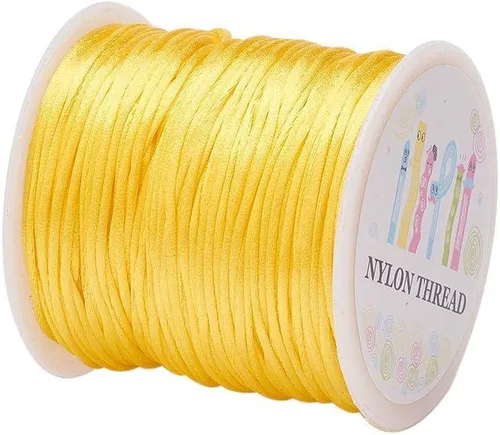 Miniatura 16 de Elecrelive - Cuerda de nailon de 200 yardas para pulseras, 200 yardas, cuerda de nailon para pulseras, 20 colores para collar, pulsera, joyería