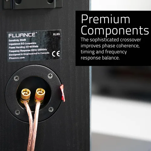 Miniatura 7 de Fluance Estantería de 2 vías de referencia de alto rendimiento y altavoces de sonido envolvente para escuchar estéreo de 2 canales o sistema de cine