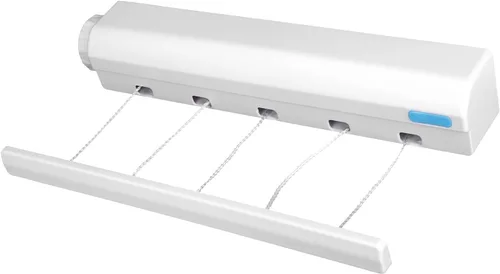 Miniatura 2 de Estink Kit de tendedero retráctil, de plástico, moderno, telescópico, retráctil, cuerda de secado de ropa, colgador de cuerda para interiores