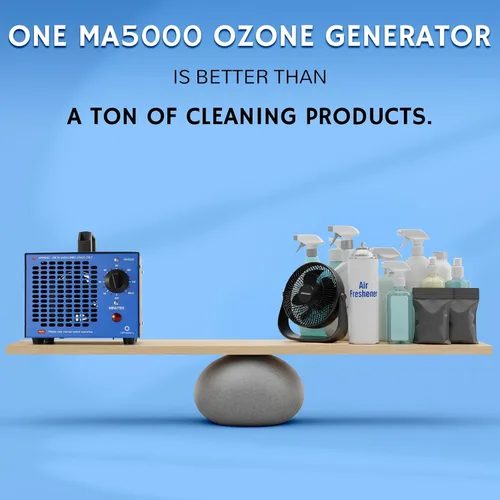 Miniatura 4 de Airthereal MA5000 - Generador comercial de ozono, eliminación de olores de máquina de ozono de alta capacidad, ionizadores de aire para el hogar