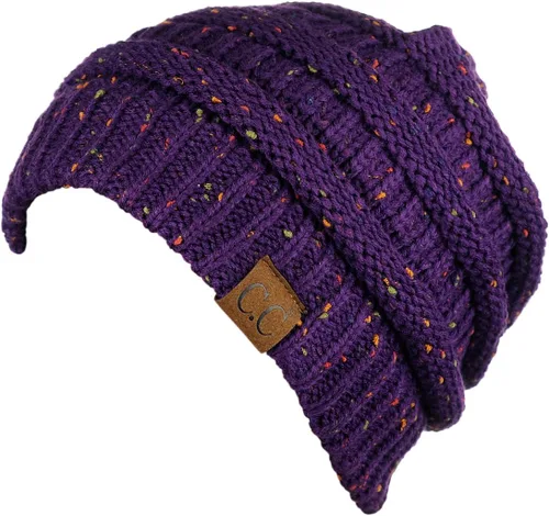 Miniatura 525 de C.C Trendy Warm Chunky Soft Stretch Cable Knit Beanie