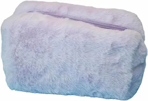 Miniatura 8 de AuraGlor Estuche para lápices esponjoso, lindo y suave, de gran capacidad, gran capacidad, bolsa para lápices, organizador de caja de almacenamiento