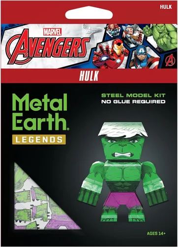 Miniatura 3 de Fascinations Metal Earth Legends Marvel Hulk 3D Kit de modelo de metal