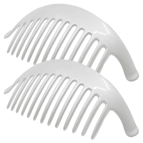 Miniatura 10 de Camila Paris CP2940 - Peines laterales franceses para el cabello, peines entrelazados de perlas blancas, peines de pelo con giro francés, pinzas