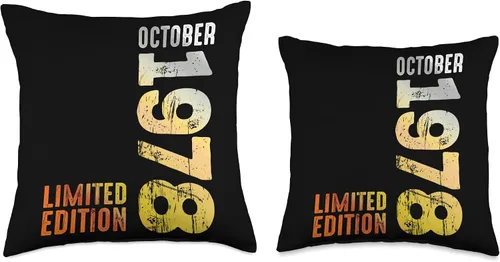 Miniatura 3 de Desde octubre de 1978 Retro 1978 Vintage 1978 Octubre Throw Pillow
