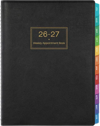 Libro de citas 2026 – Agenda diaria por hora 2026, planificador grande, libro de citas semanales y mensuales 2026, 8.5 x 11 pulgadas, enero 2026 a