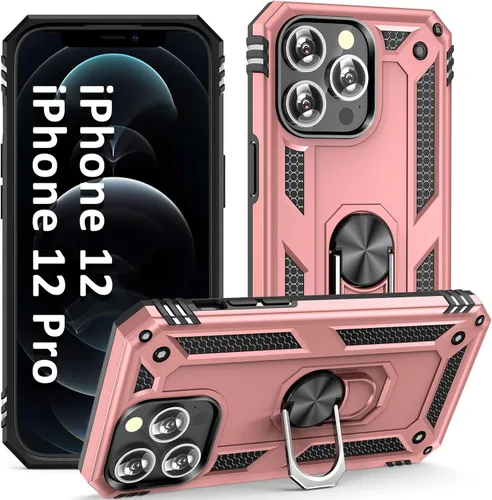 Miniatura 12 de ADDIT i Phone 12 Pro Max - Funda para iPhone 12 Pro Max, con anillo de soporte, soporte ajustable, grado militar, protección resistente, a prueba