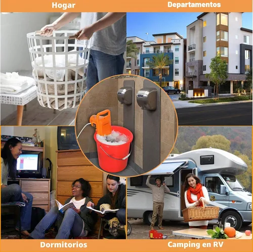 Miniatura 2 de Lavadora portátil pequeña mini lavadora semiautomática compacta de mano, perfecta para el hogar, apartamento, dormitorio, caravana, camping, viajes