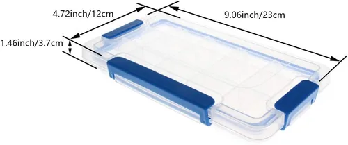 Miniatura 2 de Utoolmart Caja de herramientas de 9 pulgadas, caja de almacenamiento con compartimento de PP, organizador y almacenamiento para herramientas