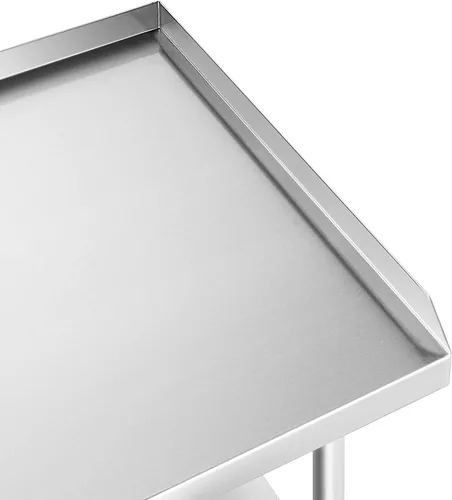 Miniatura 3 de GRIDMANN NSF Mesa de Parrilla de Acero Inoxidable Calibre 16 de 48" L x 30" A x 24" Al con Estante Inferior para Cocina de Restaurante Comercial