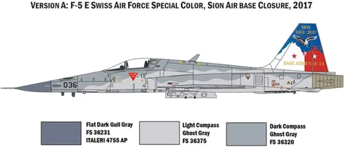 Miniatura 3 de Italeri IT1420 1: 72 F-5E Fuerza Aérea Suiza