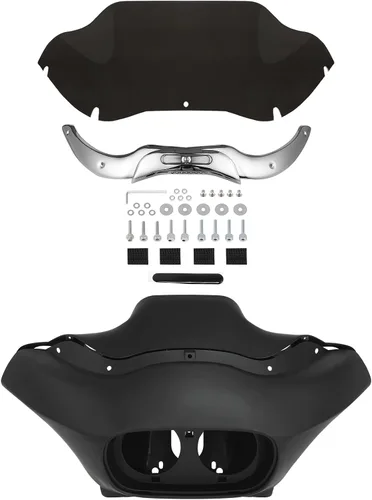 Miniatura 18 de TCMT Carenado exterior interior y proyector de faros delanteros LED dual de 5.75 pulgadas para modelos Harley Road Glide FLTR 1998-2013 Road Glide