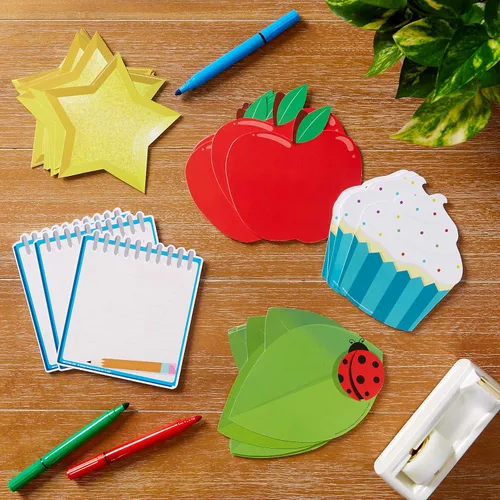 Miniatura 4 de Eureka Decoraciones de aula con recortes de papel con forma de manzana para profesores, 36 piezas