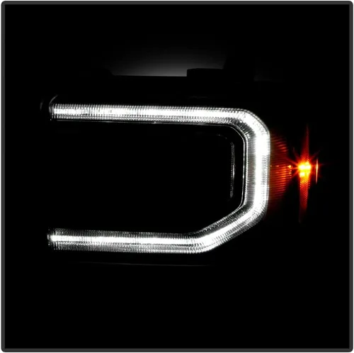 Miniatura 6 de ACANII - Para [modelo HID/Xenon] 2016 2017 2018 GMC Sierra 1500 LED DRL proyector faro reemplazo - Conductor