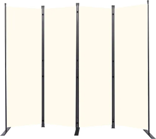 Miniatura 12 de Divisor de habitación portátil de 6 pies y pantallas de privacidad plegables, divisor de tela de 102 pulgadas de ancho para separación