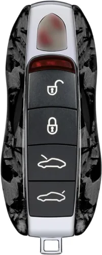 Miniatura 8 de Funda para llavero de fibra de carbono genuina para Porsche 718 911 Carrera 918 Spyder Boxster 981 Cayenne 92A Cayman 981 para Macan para Panamera
