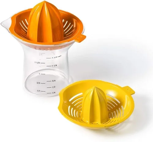 OXO Good Grips Exprimidor de cítricos 2 en 1, color naranja
