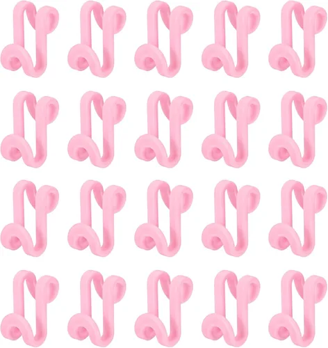 Miniatura 11 de uxcell Ganchos de conector para colgar ropa, 30 unidades, ganchos de plástico ABS, ganchos extensores, ganchos para colgar ahorran espacio para Negro