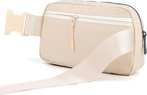 Miniatura 2 de ZPN Mini riñonera cruzada para mujer y hombre, Cremoso