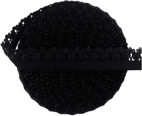 Miniatura 4 de Bristlegrass Picot Loop - Banda elástica para coser de 1/2 pulgada, 0.512 in, corona de carrete con volantes, cinta elástica para atar el cabello