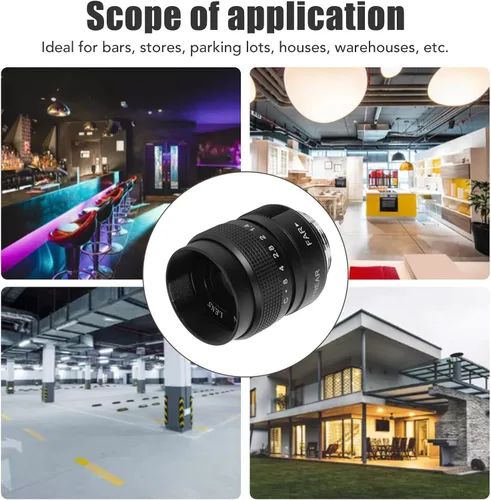 Miniatura 7 de Pomya Enfoque manual de gran apertura F1.4 de 0.984 in, lente de CCTV, lente MFT Prime para M43, tienda de soporte para almacén de estacionamiento