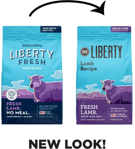 Miniatura 5 de BIXBI Liberty - Alimento seco para perros sin granos, receta de cordero, 11 libras, carne fresca, sin harina de carne, sin rellenos para una fácil
