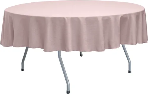 Miniatura 11 de ULTIMATE TEXTILE Mantel redondo reversible Shantung Satin Majestic de 72 pulgadas, color verde salvia