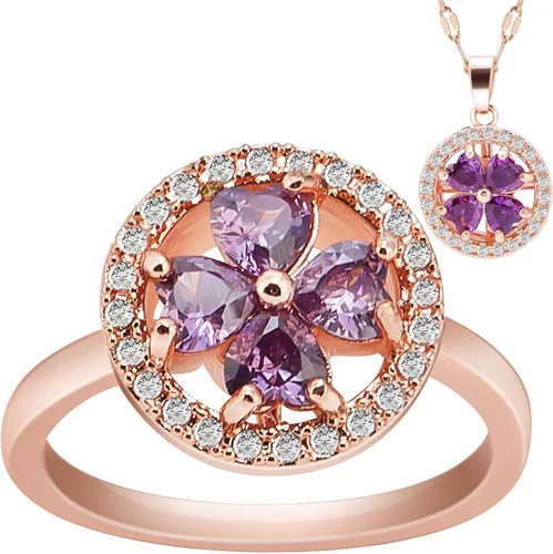 Miniatura 9 de Anillo antiestrés para mujer Aniety, collares giratorios de girasol para mujeres, anillos giratorios para ansiedad, anillos de ansiedad de acero