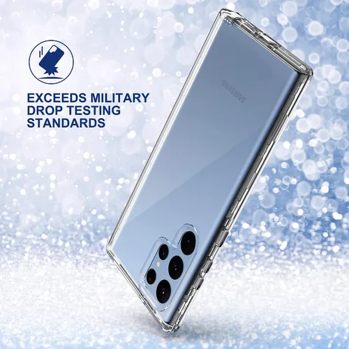 Miniatura 8 de ULAK Funda transparente para Galaxy S23 Ultra, resistente a prueba de golpes, funda de TPU suave, funda protectora transparente para Samsung Galaxy