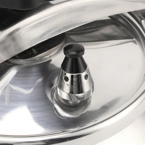 Miniatura 9 de Olla a presión de acero inoxidable, recipiente a presión a prueba de explosiones de aluminio de gran capacidad con fondo compuesto para estufas