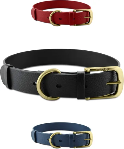 Miniatura 15 de Collar clásico para perro Tuff Pupper ¨para toda la vida¨, resistente y duradero, más fuerte que la piel, impermeable y sin olor Azul medianoche
